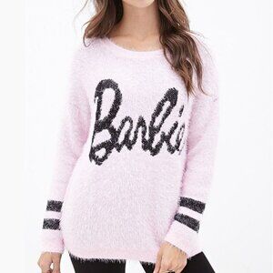 Forever 21 x Barbie Fuzzy Knit Eyelash Sweater
